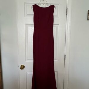 Katie May Sleeveless Wine Maxi Dress